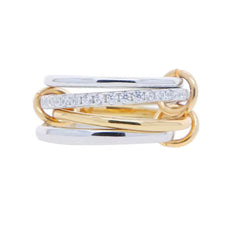 Gold and Silver Spinelli Stacking Rings