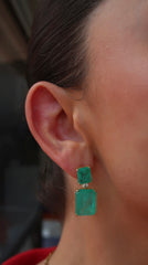 Paraiba Emerald-Cut Formal Earrings