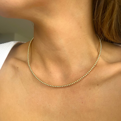 Gold Filled Round Beaded Choker