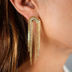 Stripe Gold Chandelier