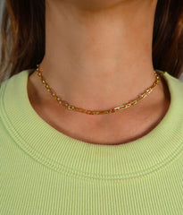 Gold Paperclip Necklace