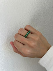 Emerald Baguette Gold Ring