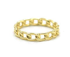 Gold Basic Chain Ring