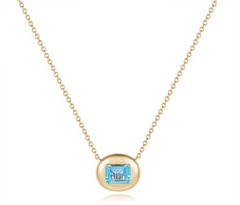 Bubble Aguamarine Necklace