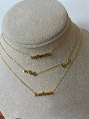 Gold Name Necklace 14k