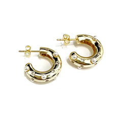 Donut Hoops with Pearls