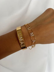 Double Chain Name Bracelet