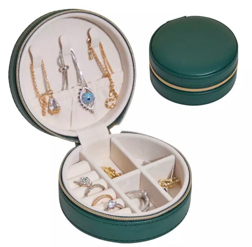 Green Round Jewelry Box lumai joyeria