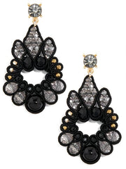 Beaded Teardrop Earring