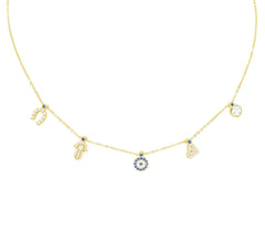 Lucky 5 Charm Necklace