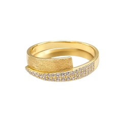 Diamond Cross Hoop