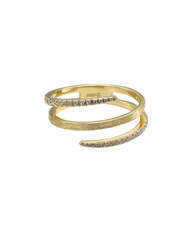 Diamond Cross Hoop