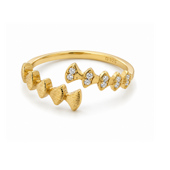 Diamond Cross Hoop