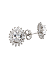Diamond Cross Hoop