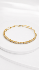 Diamond Cross Hoop