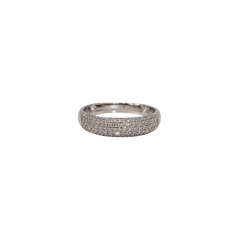 Diamond Pave White Gold Ring 14k