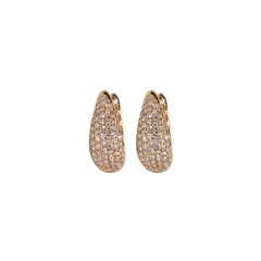 Diamond Hoops 14K