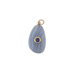 Light Blue Stone 14k