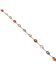Multi Shape and Color Bracelet 14k