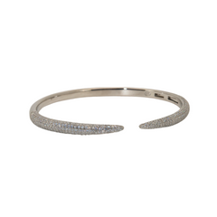 Silver Diamond Cuff
