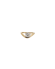 Pinky Oval Diamond Ring