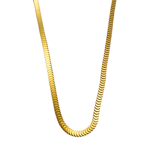 Snake Coin Gold Necklace