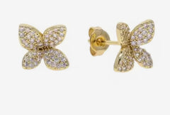 Mini Flower Pave Studs