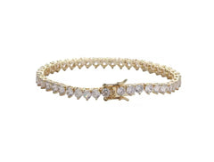 Gold Tennis Prong 4mm