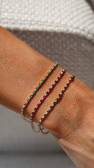 Natural Stone Mini Tennis Bracelets