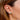 Emerald Oval White Gold Stud 18k