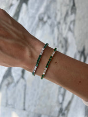 Mixed Emerald Tennis Bracelet