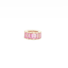 Pink Sapphire Baguette Rondelle