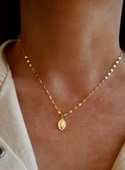 Flat Disc Chain with Gold Medal