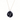 Black Stone with White Stripe and Diamonds Pendant