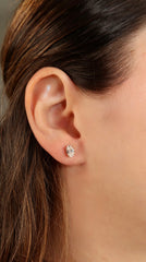 Round Cut Lab Diamond Stud