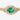 Emerald Devil's Eye Pave Ring