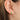 Emerald Mini Gold Hoop 14k