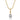 Gold bead Pear Charm Necklace