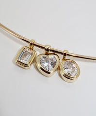 Diamond Cross Hoop