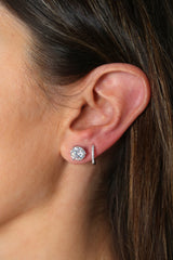 Moissanite Silver Studs