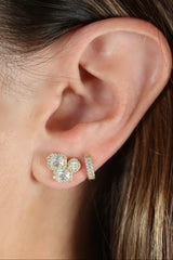 Multisize Emerald Cut Studs (Gold & Silver)