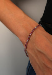 Ruby and Diamond Tennis Bracelet 14k