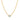 Single Pear Bezel Gold Paperclip Necklace