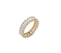 Oval Gold Baguette Ring