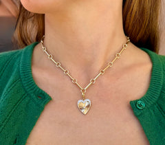 Bar Link Gold Chain 14k