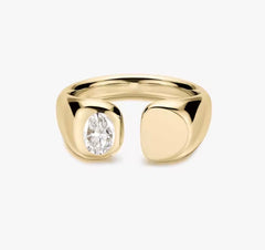 Oval Chunky Gold Ring