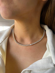 4mm Gold Tennis Necklace