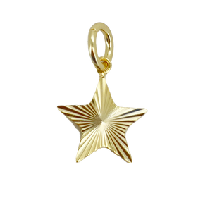 Flutted Star Charm