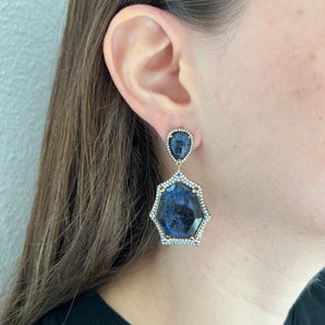 Deep Blue Ocean Earrings