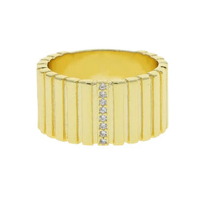 Textured Band Gold Ring